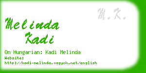 melinda kadi business card